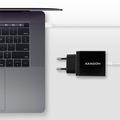 AXAGON ACU-PD22, PD nabíječka do sítě, 1x USB-C port, PD3.0/QC3.0/AFC/FCP/Apple, 22W