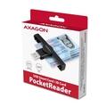 AXAGON CRE-SMP1A, USB-A PocketReader čtečka kontaktních karet Smart card (eObčanka)