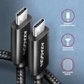AXAGON BUCM2-CM20AB, CHARGE kabel USB-C <-> USB-C, 2m, Hi-Speed USB, PD 240W 5A, ALU, oplet, černý