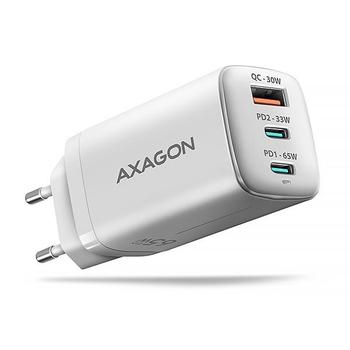 Nabíječka do sítě AXAGON ACU-DPQ65W, GaN 65W, bílý (white)