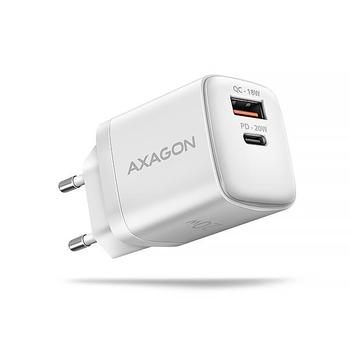 Nabíječka do sítě AXAGON ACU-PQ20W 2x port USB-A + USB-C, bílý (white)