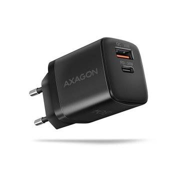 Nabíječka do sítě AXAGON ACU-PQ30, Sil 30W 2x port USB-A + USB-C, černý (black)