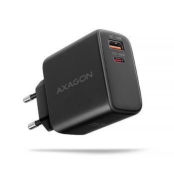Nabíječka do sítě AXAGON ACU-PQ45 GaN 45W, port USB-A + USB-C, černý (black)