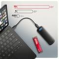 AXAGON EEM2-SC, USB-C 10Gbps externí box pro M.2 NVMe SSD, bezšroubový, žebrovaný hliník