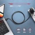 AXAGON BUCM4X-CM05AB NewGEN+ kabel USB-C <-> USB-C, 0.5m, USB4 Gen 3×2, PD 240W 5A, 8K HD, ALU,oplet