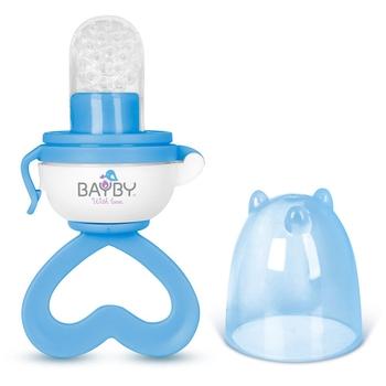 BBA 6403 Dudlík krmící modrý 4m+ BAYBY
