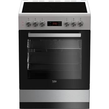 Sporák elektrický se sklokeramickou deskou BEKO FSM 67320GXS, nerez