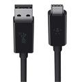 BELKIN kabel USB-C - USB A, 0,9m F2CU029bt1M-BLK černý (black)