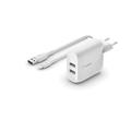 Obrázek k produktu: BELKIN Dual USB-A nabíječka, 24W +