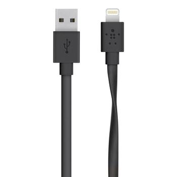 USB kabel BELKIN MixIt Flat Lightning 1,2m černý (black)