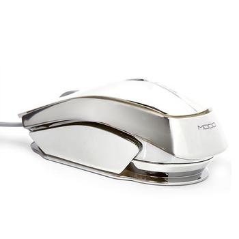Myš E-BLUE  Mood - 7 barev podsvícení, stříbrný (silver), e-box