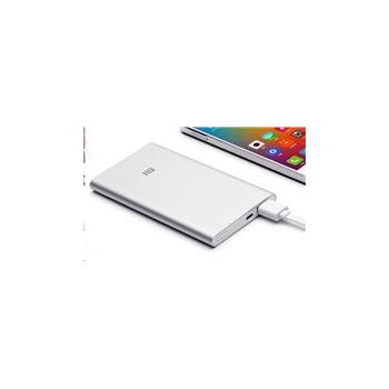 Xiaomi Powerbank 5000 mAh - externí bateriový zdroj, stříbrná