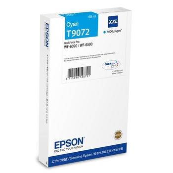 Epson originďż˝lnďż˝ ink C13T907240, T9072, XXL, cyan, 69ml, Epson WorkForce Pro WF-6090DW
