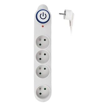 Přepěťová ochrana Solight, 150J, 4 zásuvky, 1,5m, bílá  PO46