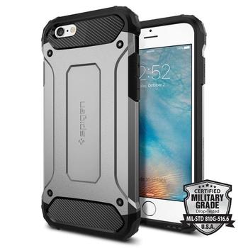 Pouzdro pro iPhone SPIGEN  Tough Armor Tech - Apple iPhone 6/6s, Satin silver