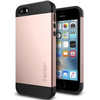 Pouzdro pro iPhone SPIGEN  Slim Armor - Apple iPhone SE/5s/5, rose gold