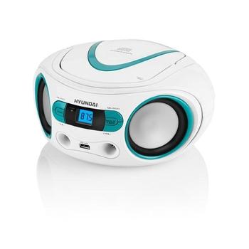 Radiopřijímač Hyundai TRC 533 AU3WBL s CD/MP3/USB, bílá/modrá