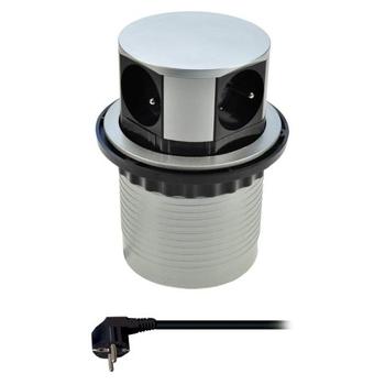  SOLIGHT prodlužovací napájecí kabel, 4 zásuvky, černý (black)