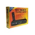 SET TOP BOX DI-WAY T2-ONE FullHD s HEVC H.265 DVB-T2 ověřeno, USB přijímač