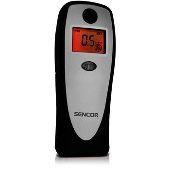 Alkohol tester SENCOR SCA BA01, černá/stříbrná (black/silver)