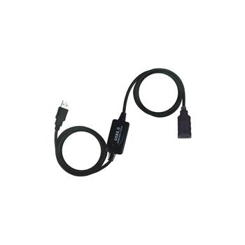Prodlužovací kabel PREMIUMCORD USB 2.0 repeater a prodlužovací kabel A/M-A/F 10m, černá (black)