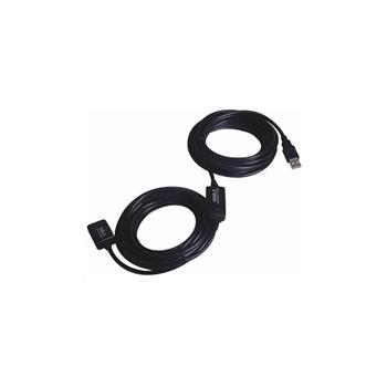 Prodlužovací kabel PREMIUMCORD USB 2.0 repeater a prodlužovací kabel A/M-A/F 15m, černá (black)