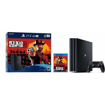 Herní konzole SONY Playstation 4 Pro 1TB + Red Dead Redemption 2