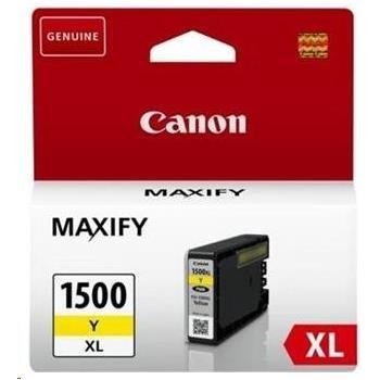 Inkoustová náplň CANON BJ CARTRIDGE PGI-1500XL Y, žlutý (yellow)