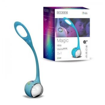 Stolní lampa NILSEN LED stolní lampa MAGIC dotyková, modrá (blue)