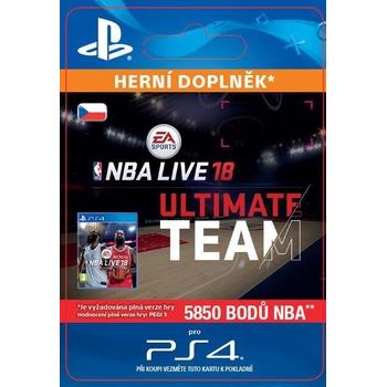Herní doplněk SONY EA SPORTS™ NBA LIVE 18 ULTIMATE TEAM™ - 5850 NBA POINTS - PS4 CZ ESD