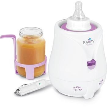 Ohřívač kojeneckých lahví Bayby BBW 2010 Ohřívač lahví Car/Home, bílá/růžová (white/pink)