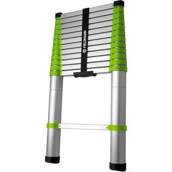 Teleskopický žebřík Fieldmann FZZ 4005, stříbrná/zelená/černá (silver/green/black)