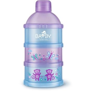Zásobník na sušené mléko Bayby BBA 6409, modrá/fialová (blue/purple)