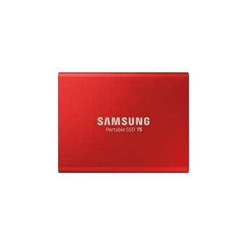 Samsung Externí SSD disk - 500 GB - červený