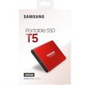 Samsung Externí SSD disk - 500 GB - červený
