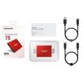 Samsung Externí SSD disk - 500 GB - červený