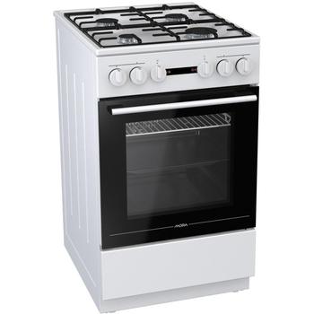 Sporák kombinovaný s plynovou deskou Mora K 560AW, bílý (white)