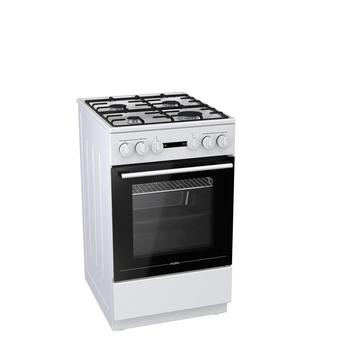 Sporák kombinovaný s plynovou deskou Mora K 563AW, bílý (white)