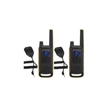 Motorola vysílačka TLKR T82 Extreme RSM Pack (2 ks, dosah až 10 km), IPx4, černo/žlutá