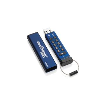 Flashdisk šifrovaný ISTORAGE datAshur Pro USB3 256-bit 16GB, černý/modrý (black/blue)