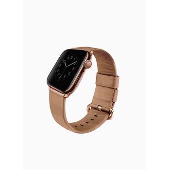 Uniq kožený řemínek Mondain pro Apple Watch série 4 (40 mm), růžová