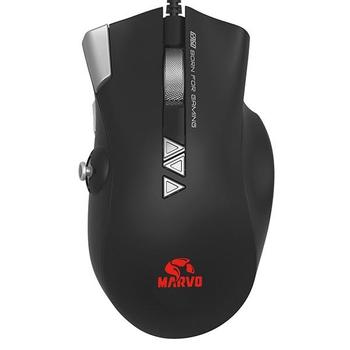 Marvo MyÄŹĹĽËť G960, 9000DPI, optika, 12tl., 1 koleÄŹĹĽËťko, drÄŹĹĽËťtovÄŹĹĽËť USB, ÄŹĹĽËťernÄŹĹĽËť,