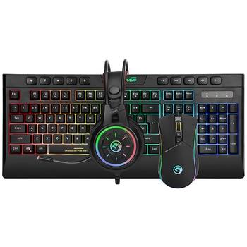 Marvo CM305, RGB sada klÄŹĹĽËťvesnice s hernÄŹĹĽËť myÄŹĹĽËťÄŹĹĽËť a sluchÄŹĹĽËťtky, CZ/SK, hernÄŹĹĽË