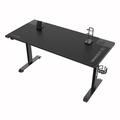 ULTRADESK HernÄŹĹĽËť stÄŹĹĽËťl MOMENTUM - Black, 152,5x70 cm, 75,5 cm, s XXL podloÄŹĹĽËťkou pod myÄŹ
