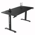 ULTRADESK HernÄŹĹĽËť stÄŹĹĽËťl MOMENTUM - Black, 152,5x70 cm, 75,5 cm, s XXL podloÄŹĹĽËťkou pod myÄŹ