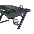 ULTRADESK HernÄŹĹĽËť stÄŹĹĽËťl SPACE V2, 113x61.5cm, 77.5cm, podsvÄŹĹĽËťcenÄŹĹĽËť, s XL podloÄŹĹĽËťk