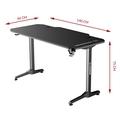 ULTRADESK HernÄŹĹĽËť stÄŹĹĽËťl FRAG - BLACK, 140x66 cm, 76 cm, s XXL podloÄŹĹĽËťkou pod myÄŹĹĽËť, s 