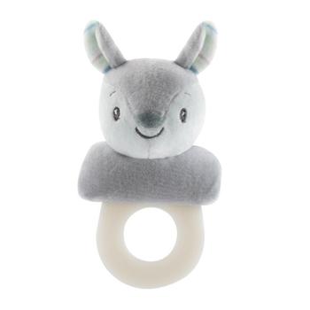 Kousátko PETITE&MARS Kousátko s chrastítkem veverka Boby