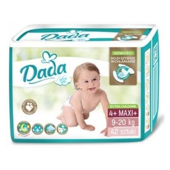 DADA Jednorázové pleny Extra Soft Maxi, vel. 4+ ( 9-20 kg), 42 ks