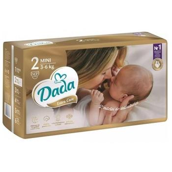 Jednorázové pleny DADA Extra Care vel. 2 (3-6 Kg), 43 ks